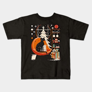 Mid-Century Modern CAT Fashion Kids T-Shirt